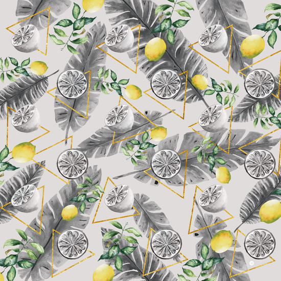 Pattern triangles with lemons by mmartabc