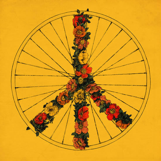 Peace & Bike (colors) by Florent Bodart - Speakerine