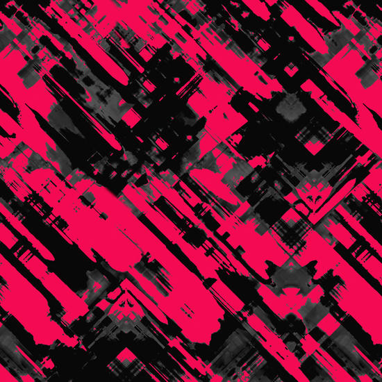 Hot pink and black digital art G75 by MedusArt