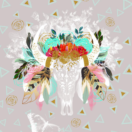 Skull fantasy boho by mmartabc
