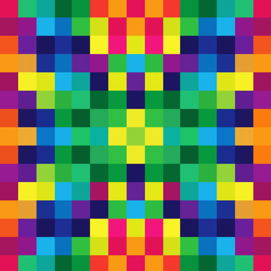 Colorful Geometric Background II by Amir Faysal