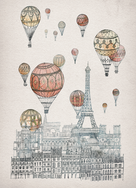 Voyages Over Paris by David Fleck