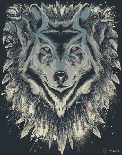 Wolf Among Ravens by MindkillerINK