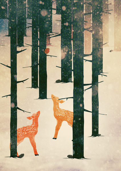 Winter Deer by Sybille