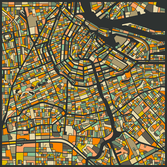 AMSTERDAM MAP 2 by Jazzberry Blue
