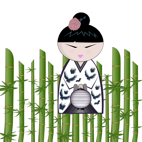 Bamboo kokeshi by PIEL Design
