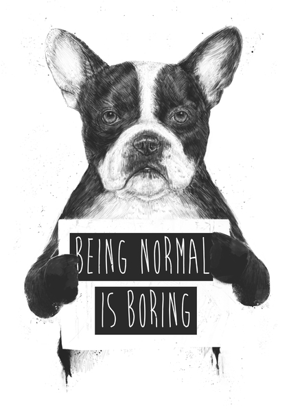 Being normal is boring by Balazs Solti