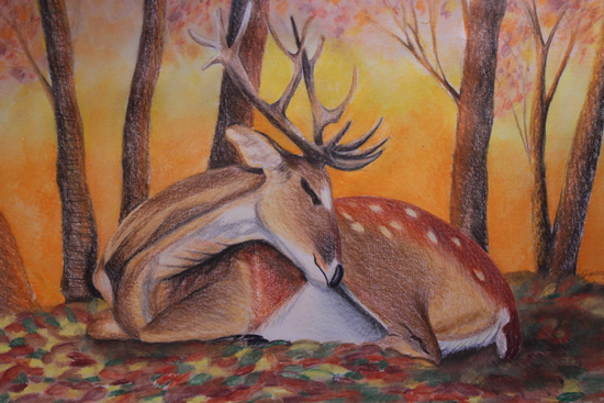 Autumnal deer by GiuliaLauren