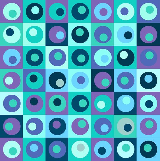 Circles in Squares Pattern 2 by Divotomezove