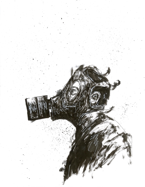 Gas Mask by Aaron Morgan