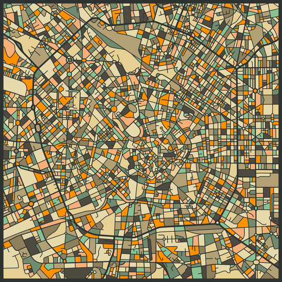 MILAN MAP 2 by Jazzberry Blue
