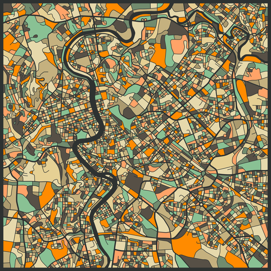 ROME MAP 2 by Jazzberry Blue