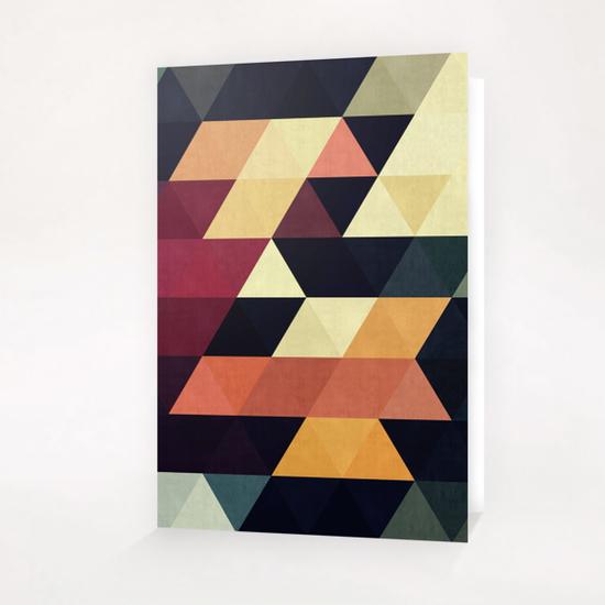 Pattern cosmic triangles Greeting Card & Postcard by Vitor Costa