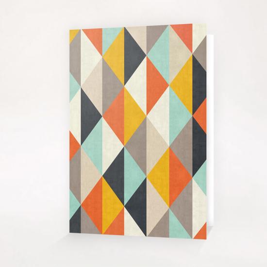 Geometric and colorful chevron Greeting Card & Postcard by Vitor Costa