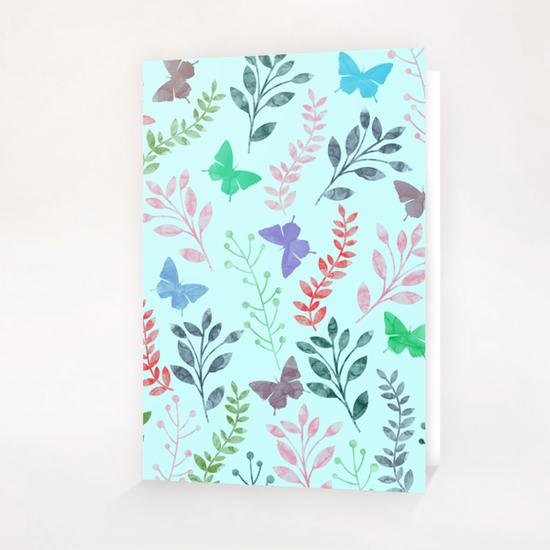 Floral and Butterfly X 0.1 Greeting Card & Postcard by Amir Faysal