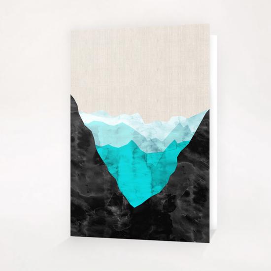 Watercolor landscape geometrica I Greeting Card & Postcard by Vitor Costa