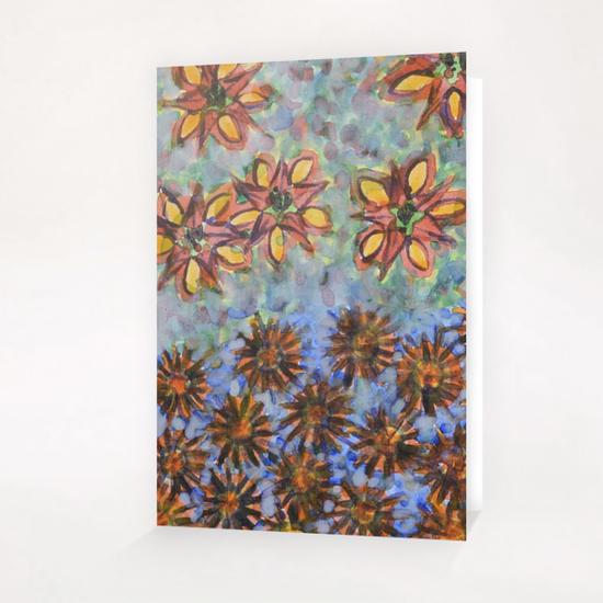 Asters and Paradise Flowers Greeting Card & Postcard by Heidi Capitaine