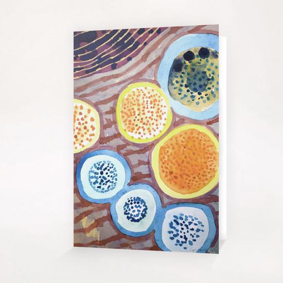 Still Life With Dotted Fruits Greeting Card & Postcard by Heidi Capitaine