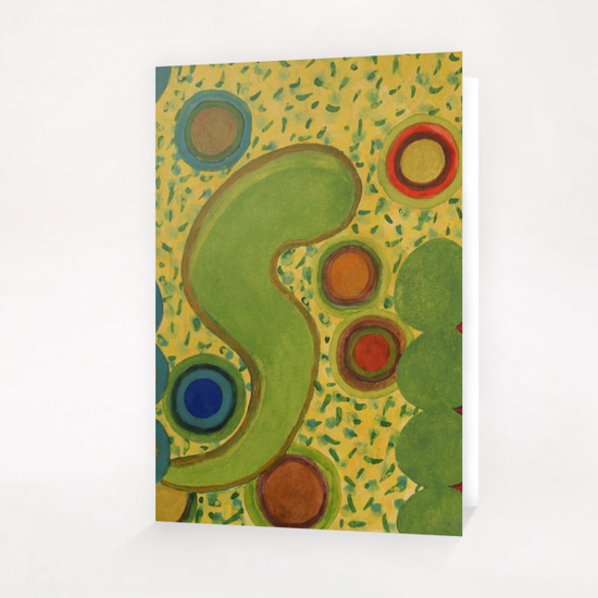 Grouping Circles Greeting Card & Postcard by Heidi Capitaine