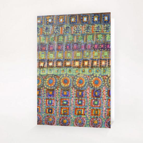 Marvellous Rows of Squares and Circles with Points Greeting Card & Postcard by Heidi Capitaine