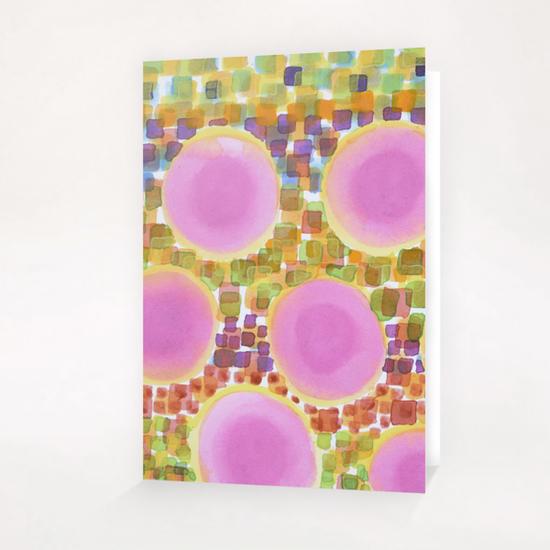 Pink Soft Circles Greeting Card & Postcard by Heidi Capitaine