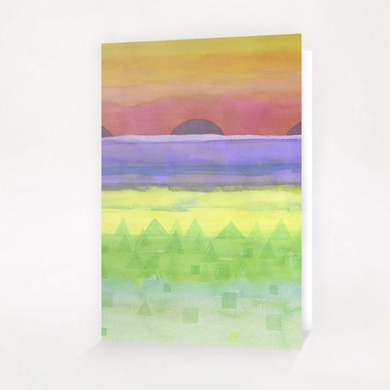 Four times Sunset Greeting Card & Postcard by Heidi Capitaine