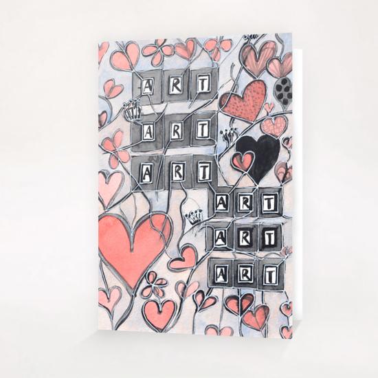 I Love Art  Greeting Card & Postcard by Heidi Capitaine