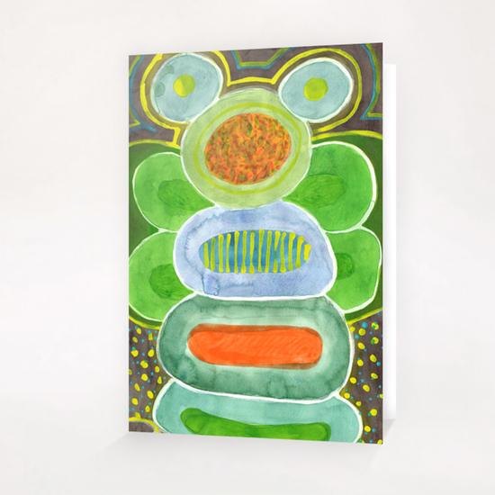 The filled Caterpillar  Greeting Card & Postcard by Heidi Capitaine