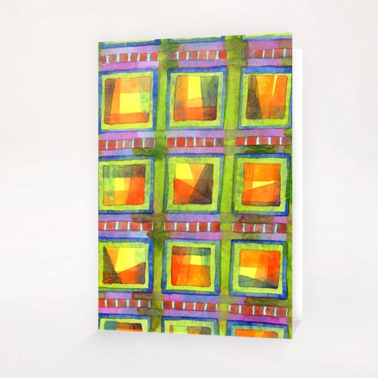 Light behind colorful geometric Windows  Greeting Card & Postcard by Heidi Capitaine