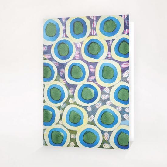 Four Directions Dot Pattern Greeting Card & Postcard by Heidi Capitaine