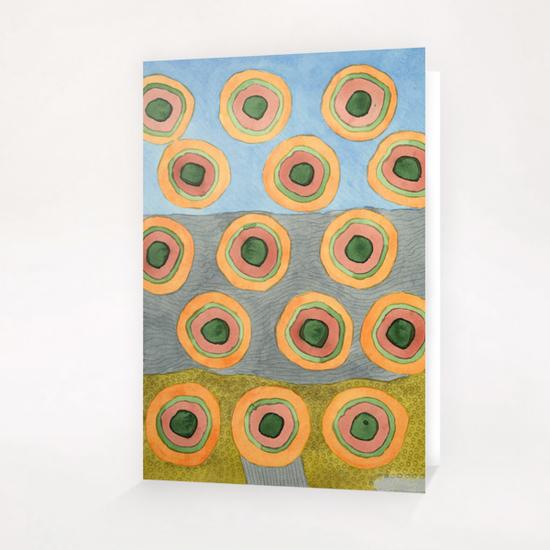 Circles in Front of the Beach  Greeting Card & Postcard by Heidi Capitaine