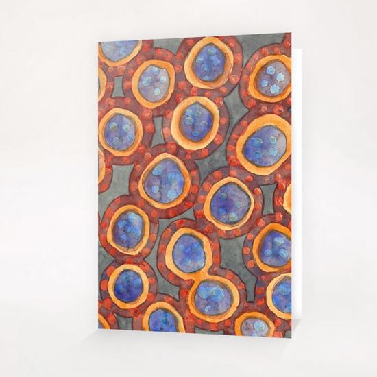 Shining Dotted Circles Pattern Greeting Card & Postcard by Heidi Capitaine
