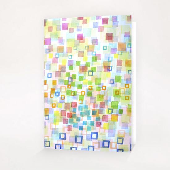 Raining Squares and Frames Greeting Card & Postcard by Heidi Capitaine