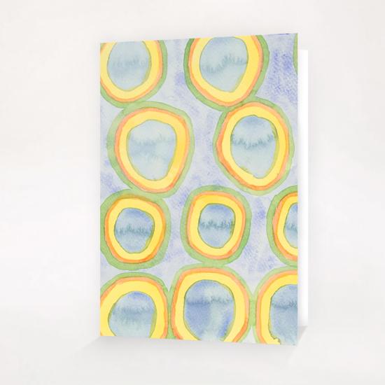 Filled Rainbow Circles Greeting Card & Postcard by Heidi Capitaine