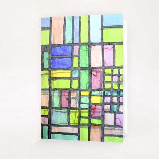 Homage to Mondrian Greeting Card & Postcard by Heidi Capitaine