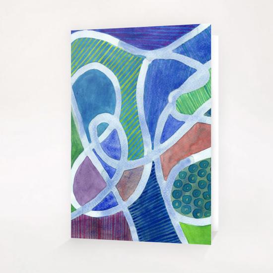 Curved Paths Greeting Card & Postcard by Heidi Capitaine