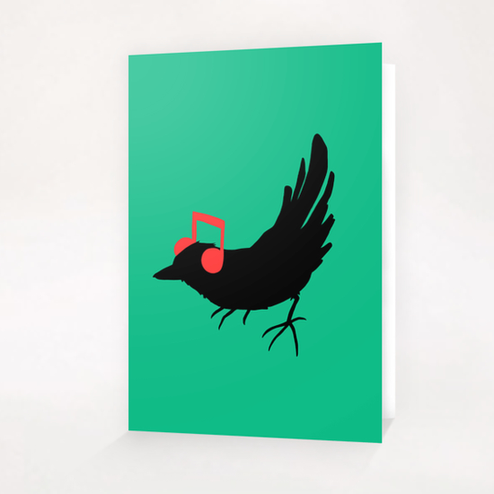 Listening to my Song Greeting Card & Postcard by Tobias Fonseca