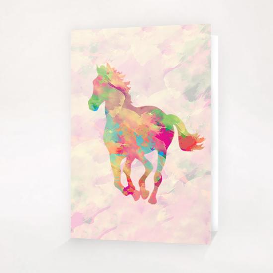 Abstract Horse  Greeting Card & Postcard by Amir Faysal