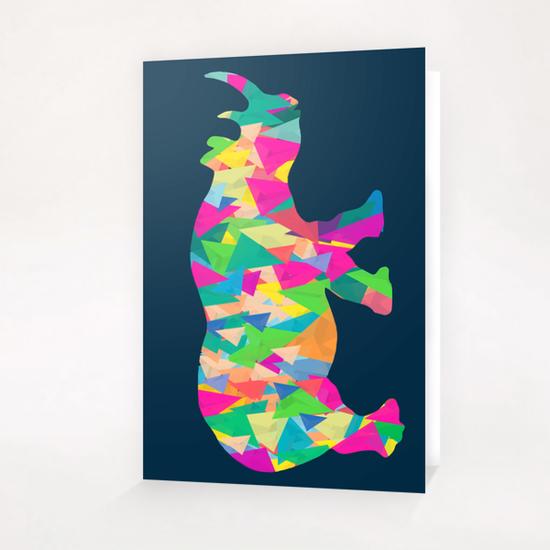 Abstract Bear Greeting Card & Postcard by Amir Faysal