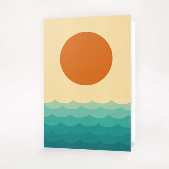 Minimalist sunset Greeting Card & Postcard by Vitor Costa
