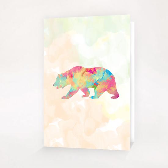 Abstract Bear X 0.1 Greeting Card & Postcard by Amir Faysal