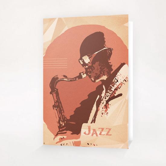 Jazz Sax Greeting Card & Postcard by cinema4design