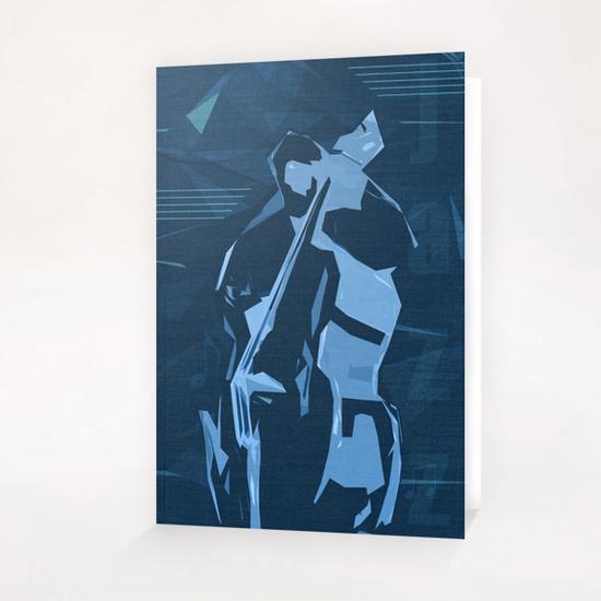 Jazz Contrabass Poster Greeting Card & Postcard by cinema4design