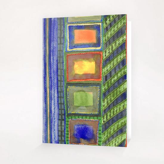 Fiery Places in a Tall Building  Greeting Card & Postcard by Heidi Capitaine