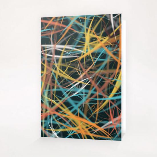 Abstract GEO X 0.27 Greeting Card & Postcard by Amir Faysal