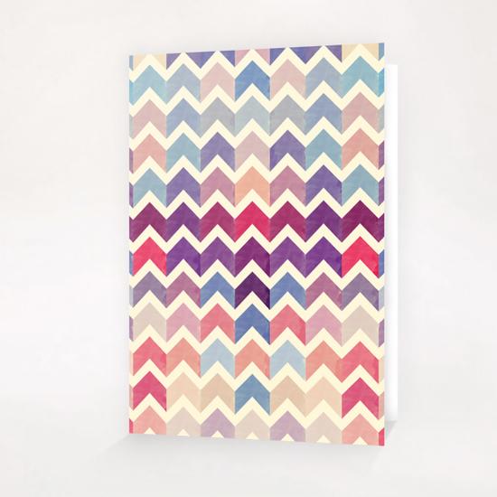 Lovely Chevron X 0.2 Greeting Card & Postcard by Amir Faysal