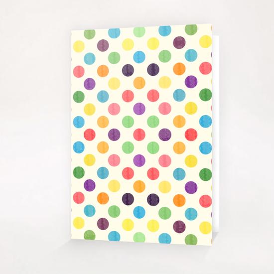 Watercolor Polka Dots  X 0.1 Greeting Card & Postcard by Amir Faysal