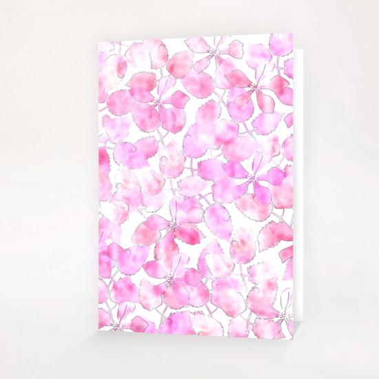 Watercolor Floral X 0.1 Greeting Card & Postcard by Amir Faysal