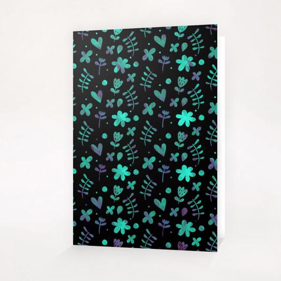LOVELY FLORAL PATTERN X 0.10 Greeting Card & Postcard by Amir Faysal