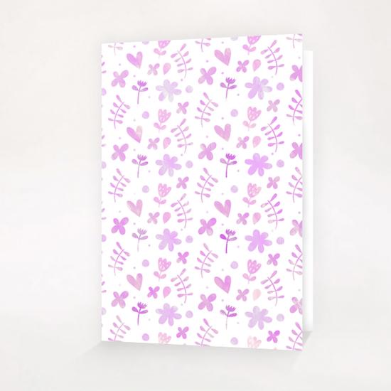 LOVELY FLORAL PATTERN X 0.7 Greeting Card & Postcard by Amir Faysal